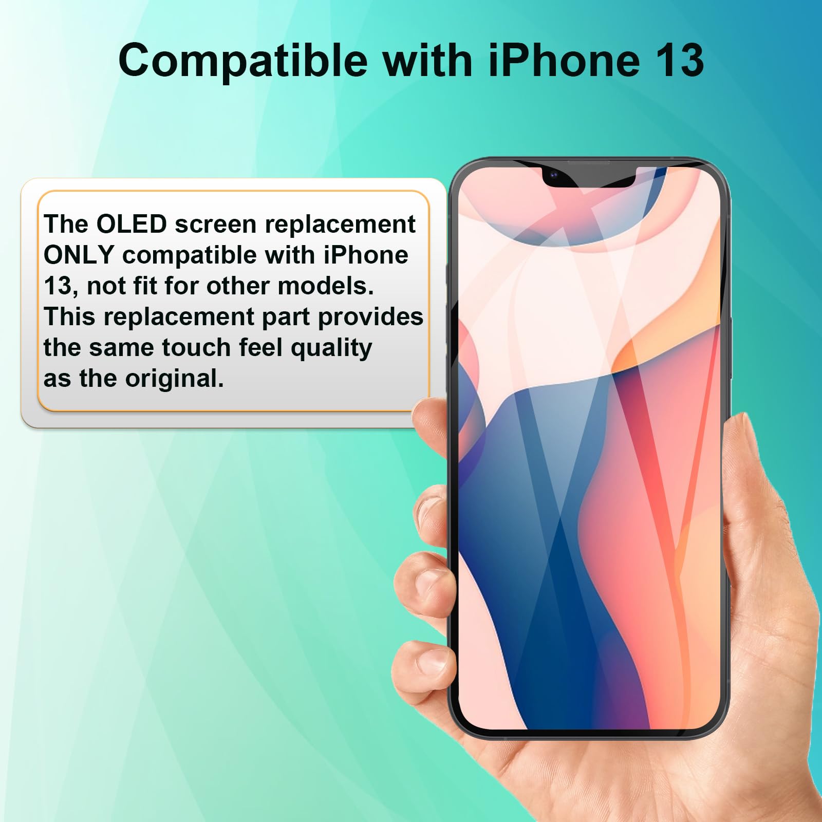 Amazon.co.jp: DGSCSMY iPhone 13 OLED スクリーン 交換用 近接